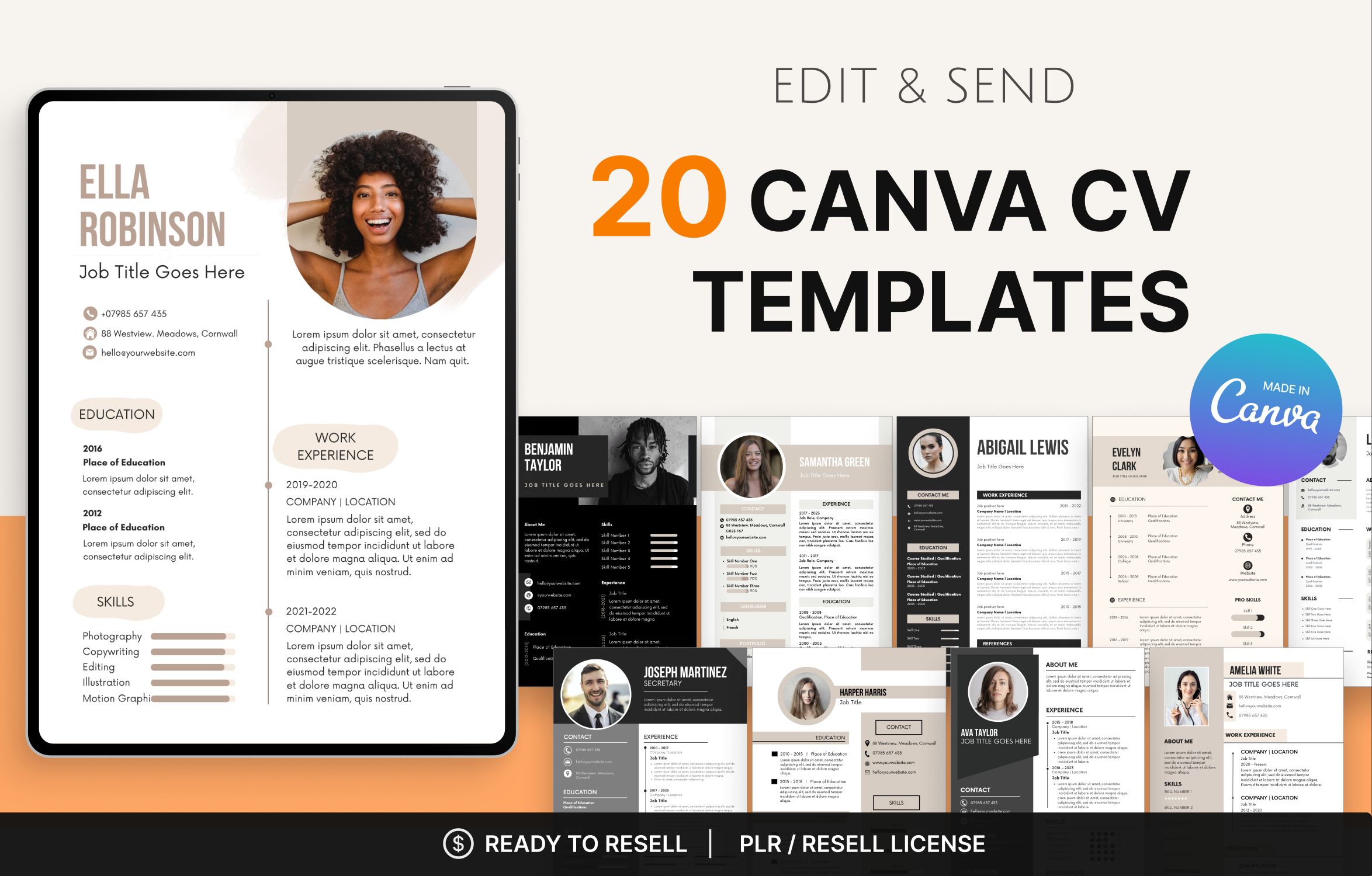 20 Canva CV Templates