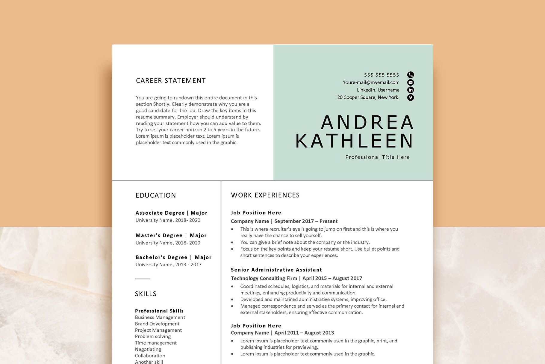 Modern Resume Template