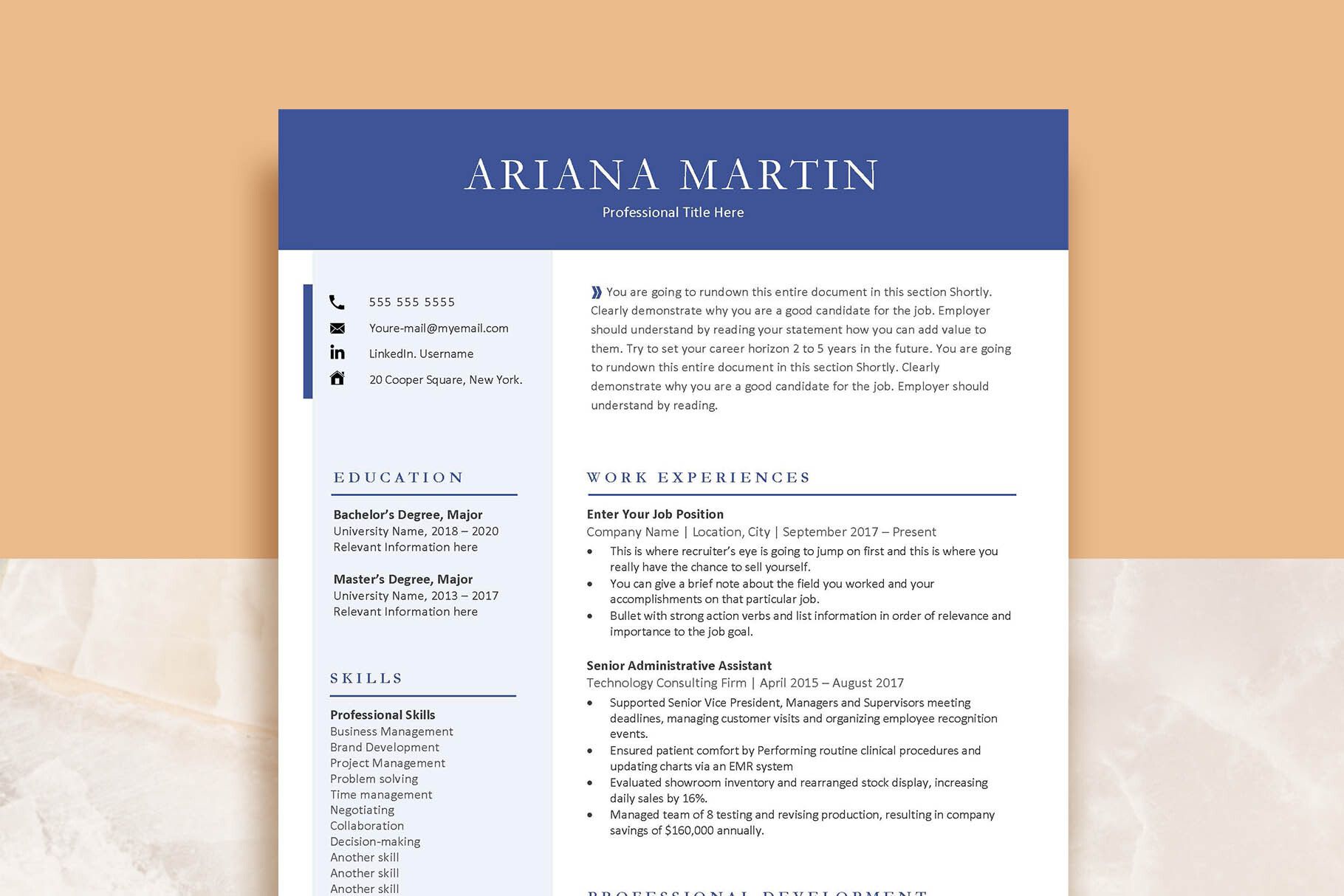 Professional Resume Template