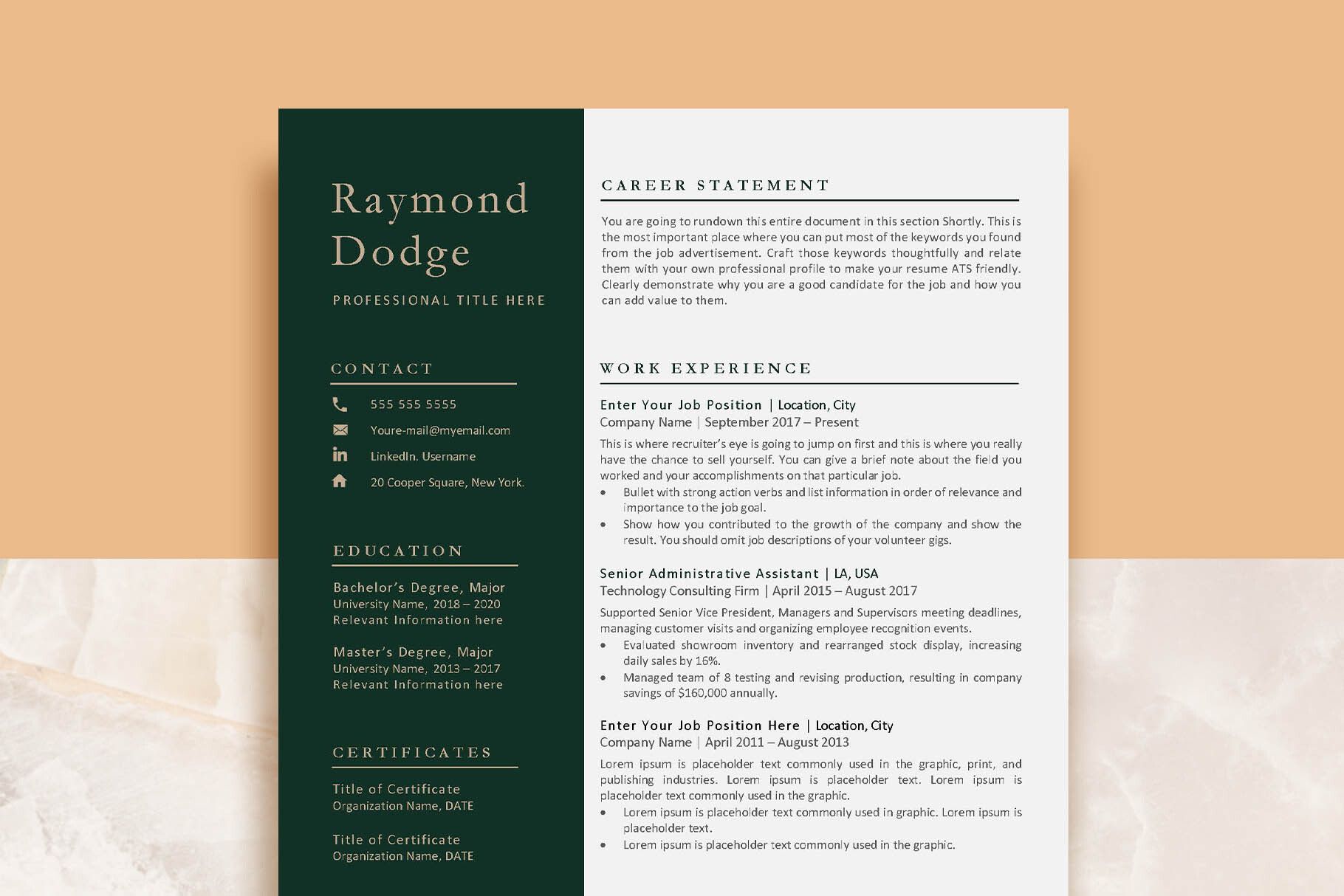 Modern Resume Template