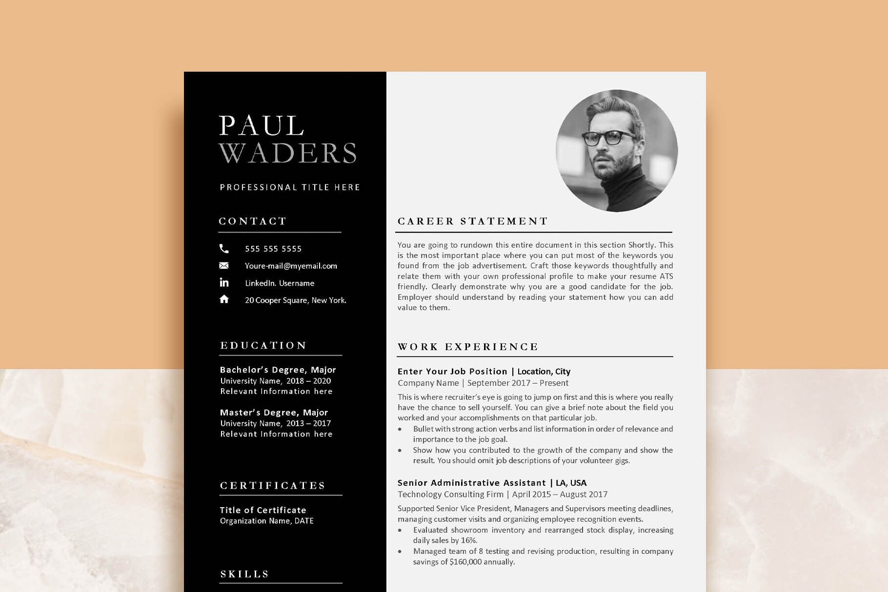Modern Resume Template